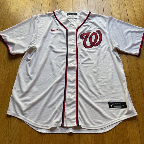 Nike Washington Nationals XL White Juan Soto #22 MLB Button-Up Baseball Jersey - Picture 3 of 8